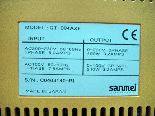 SANMEI QT-004AXE - PLC DCS SERVO Control MOTOR POWER SUPPLY IPC ROBOT